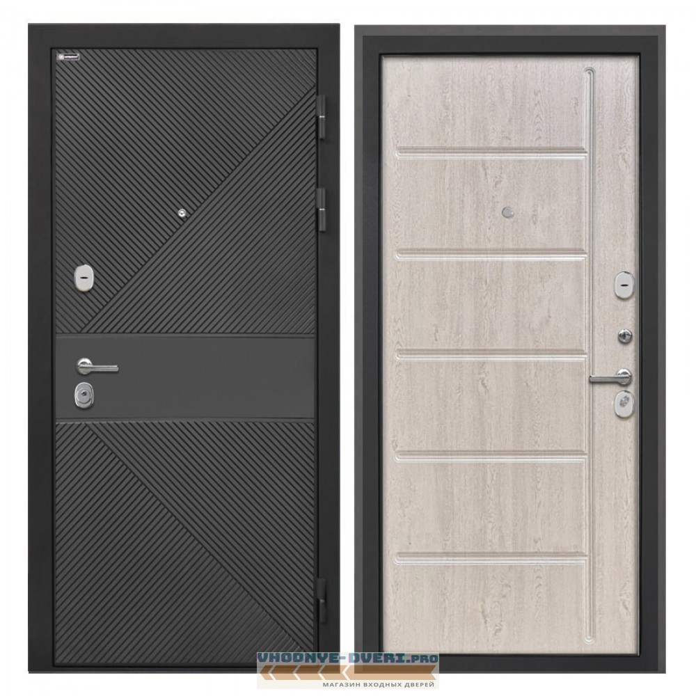 Интекрон Сицилия Remix ФЛ-613 черный крашеный ФЛ-102 сосна белая