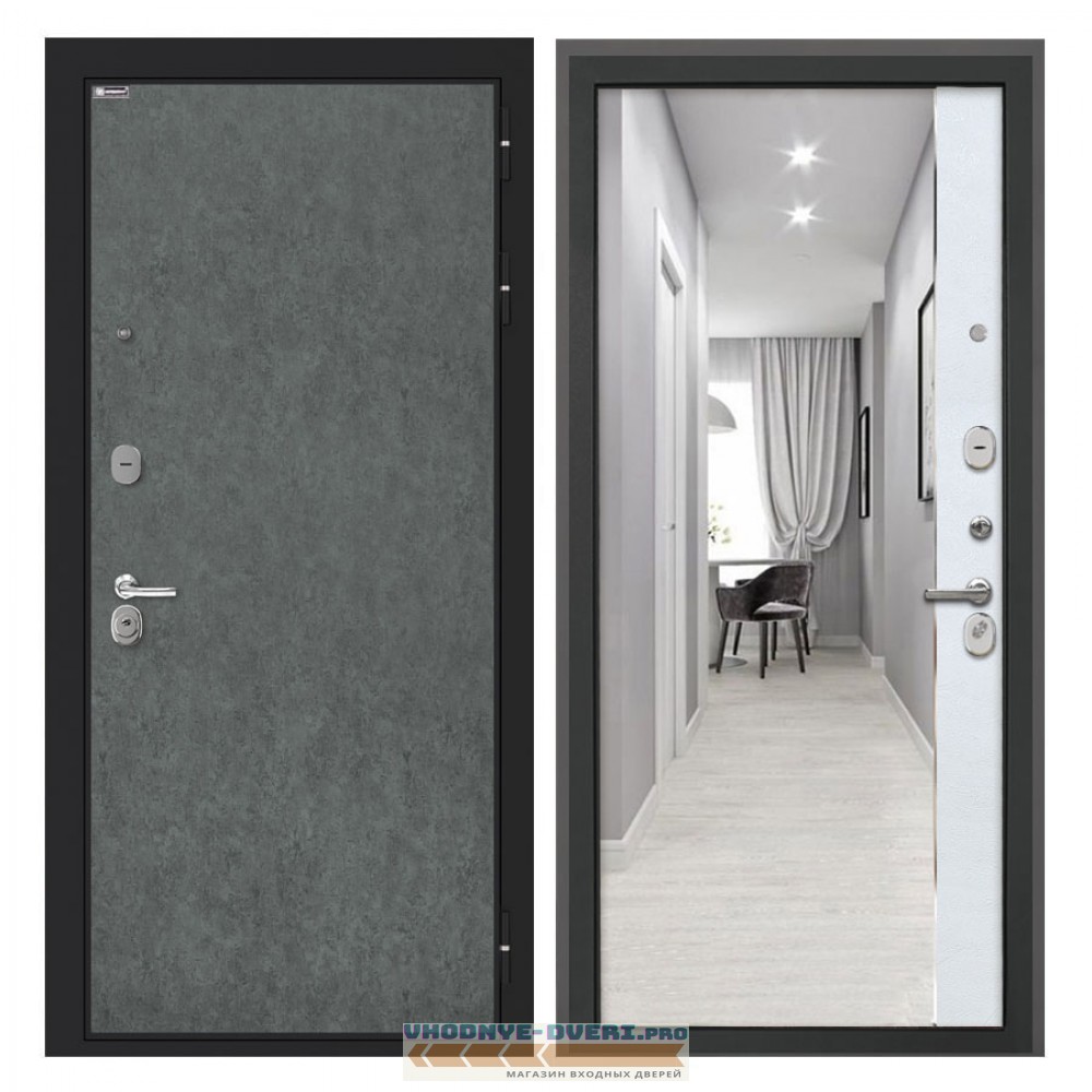 Интекрон Сицилия Remix Штукатурка графит ФЛЗ-305 Лофт белый