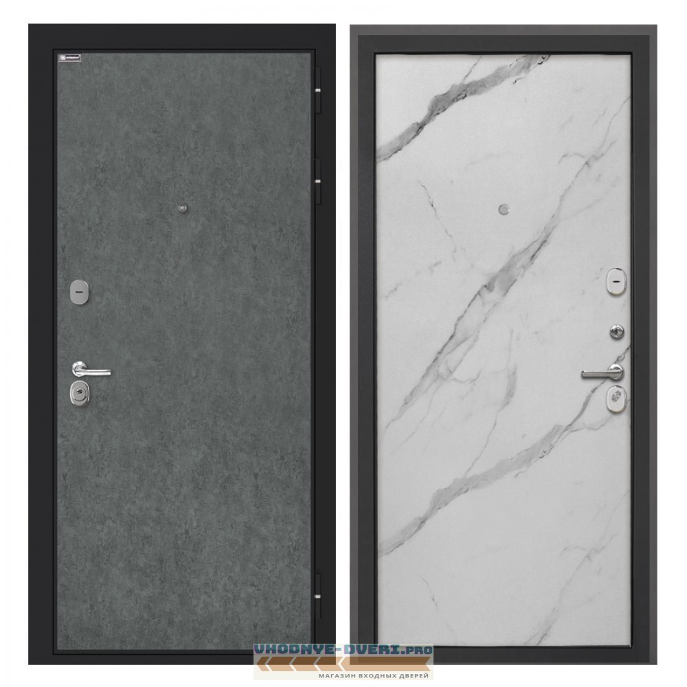 Интекрон Сицилия Remix Штукатурка графит Мрамор милк