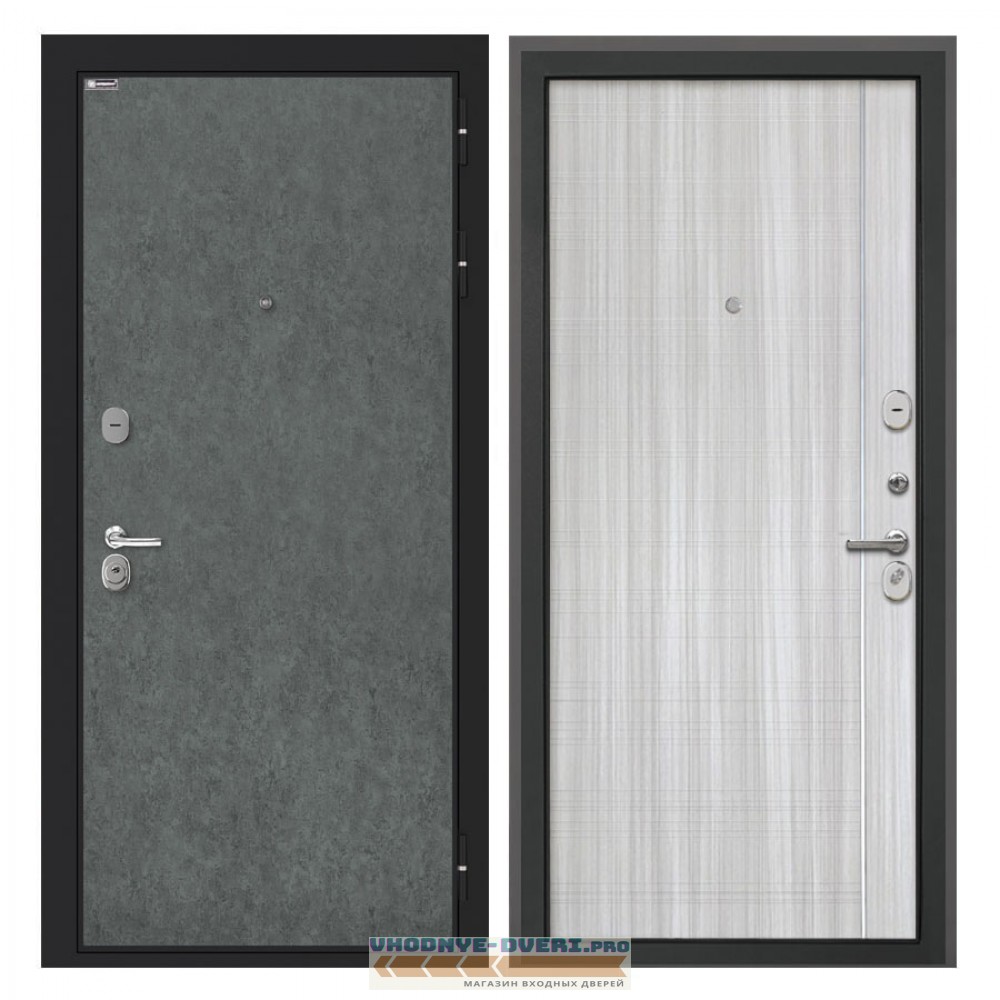 Интекрон Сицилия Remix Штукатурка графит В-07 Сандал белый