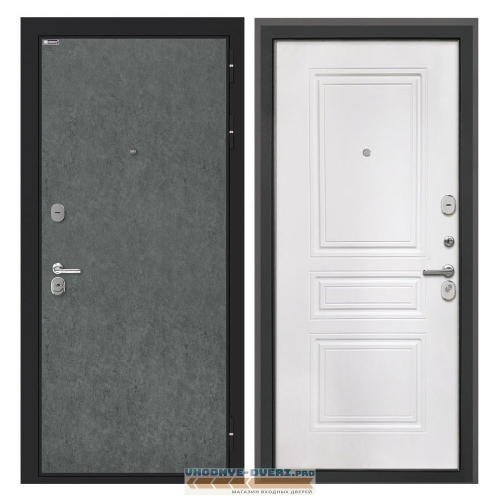 Интекрон Сицилия Remix Штукатурка графит ФЛ-243-м белая матовая