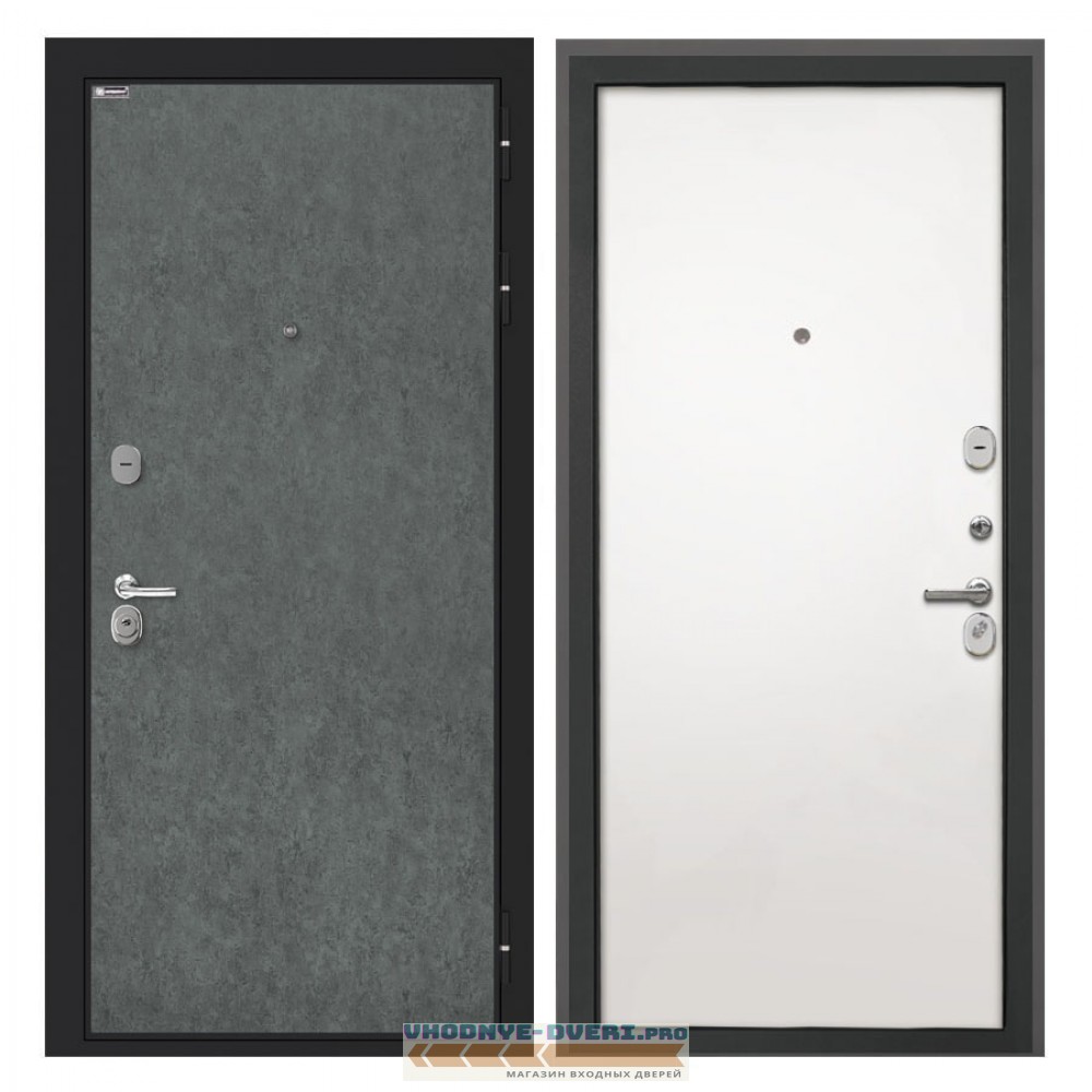 Интекрон Сицилия Remix Штукатурка графит Гладкая панель Силк Сноу