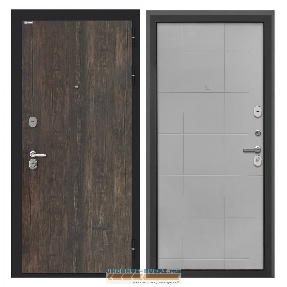 Интекрон Cицилия Remix Тиковое дерево  Мэджик Тин. ФЛ-6 Геометрия (антиванд., св.серый)