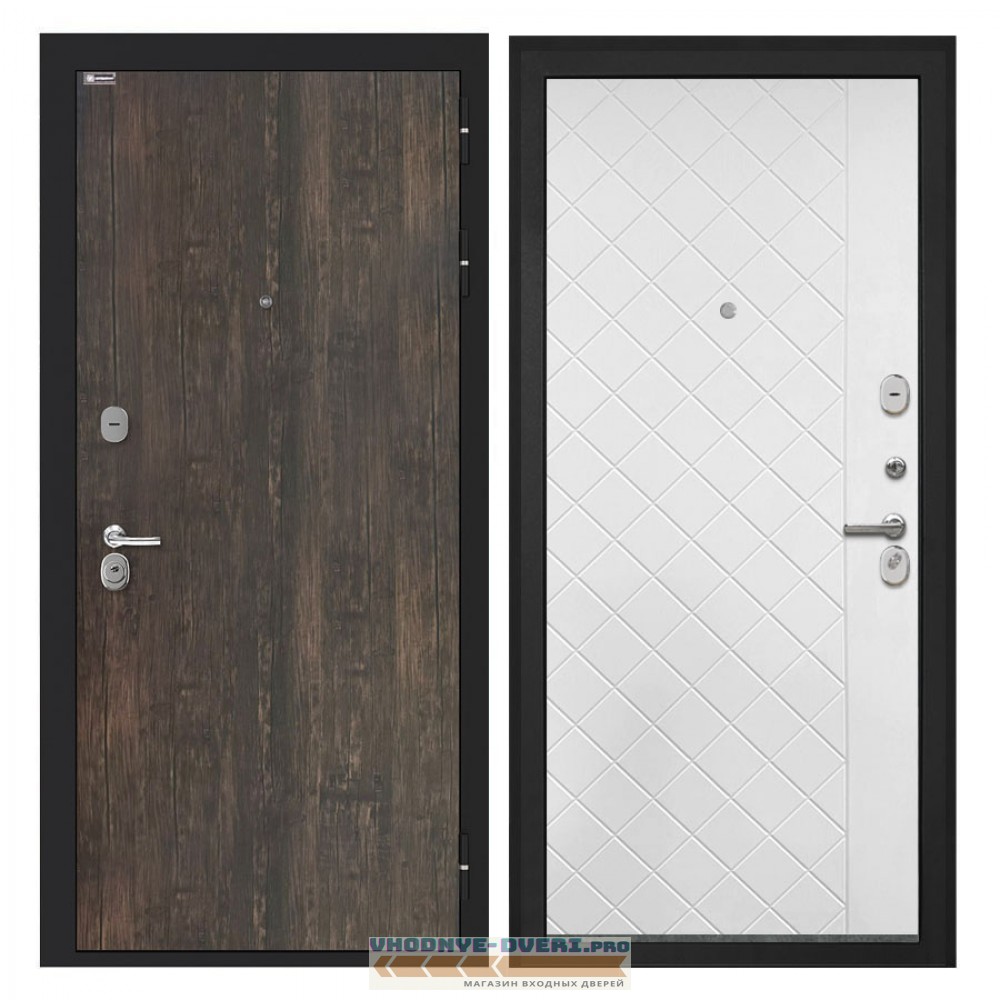 Интекрон Cицилия Remix Тиковое дерево  ФЛ-Ромбы Силк ясень белый