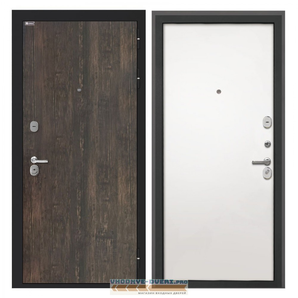 Интекрон Cицилия Remix Тиковое дерево Гладкая панель Силк Сноу