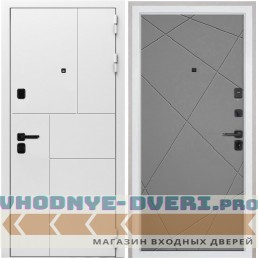 Дверь Интекрон Спарта New White Лучи-М Софт графит