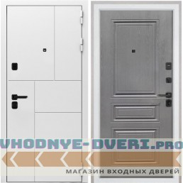 Дверь Интекрон Спарта New White ФЛ-243 Графит вуд дуб