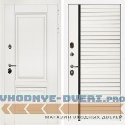Входная дверь Inteko Афина Белый Мат + Агата