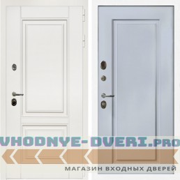 Входная дверь Inteko Афина Белый Мат + ФЛ-119 силк маус