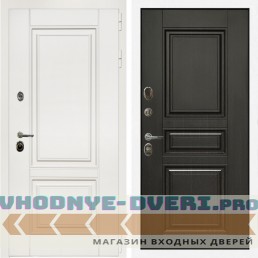 Входная дверь Inteko Афина Белый Мат + Классика венге