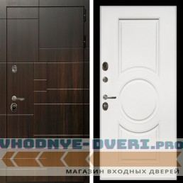 Входная дверь Inteko Домино + МС-100 белый матовый