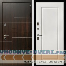 Входная дверь Inteko Домино + ФЛ-119 белый матовый