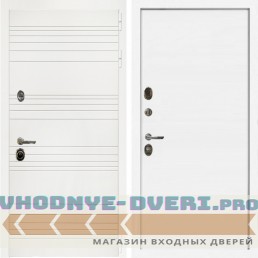 Входная дверь Inteko Гранд Белый + Гладкая белый матовый