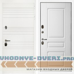 Входная дверь Inteko Гранд Белый + Классика белый матовый