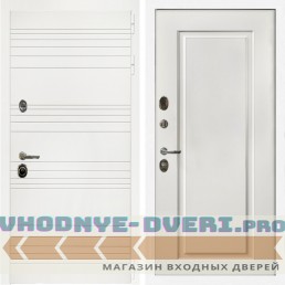 Входная дверь Inteko Гранд Белый + ФЛ-119 белый матовый