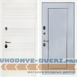 Входная дверь Inteko Гранд Белый + ФЛ-119 силк маус
