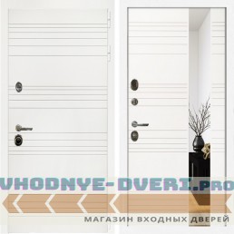 Входная дверь Inteko Гранд Белый + Сити белый матовый