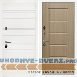 Входная дверь Inteko Гранд Белый + ФЛ-39 эко дуб