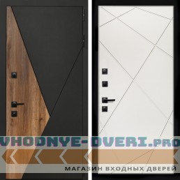 Входная дверь Inteko Гранит + Лучи белый