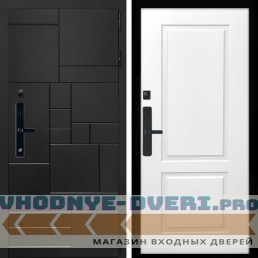 Входная дверь Inteko Квадро SMART + ФЛ-117 белый матовый