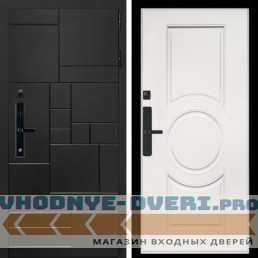 Входная дверь Inteko Квадро SMART + МС-100 белый матовый