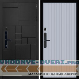 Входная дверь Inteko Квадро SMART + Вертикаль Силк маус