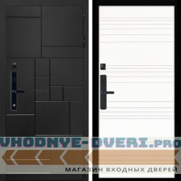 Входная дверь Inteko Квадро SMART + Горизонт дуб кантри