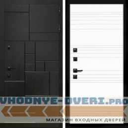 Входная дверь Inteko Квадро + Горизонт дуб кантри