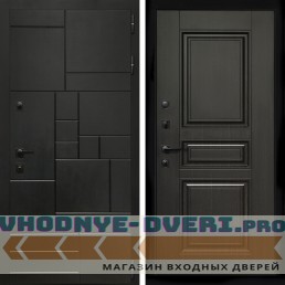 Входная дверь Inteko Квадро + Классика венге