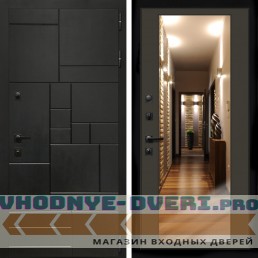 Входная дверь Inteko Квадро + Зеркало венге