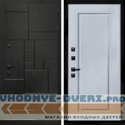 Входная дверь Inteko Квадро + ФЛ-119 силк маус