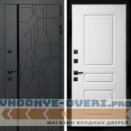 Входная дверь Inteko Верона Графит + Классика белый матовый