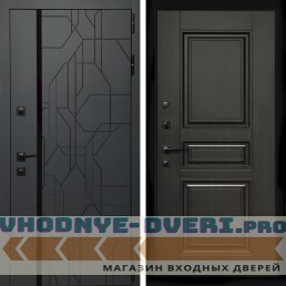 Входная дверь Inteko Верона Графит + Классика венге