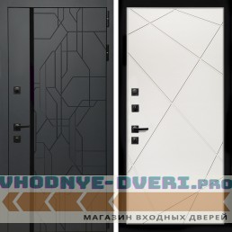 Входная дверь Inteko Верона Графит + Лучи белый