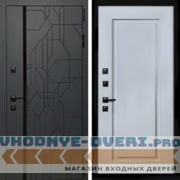 Входная дверь Inteko Верона Графит + ФЛ-119 силк маус