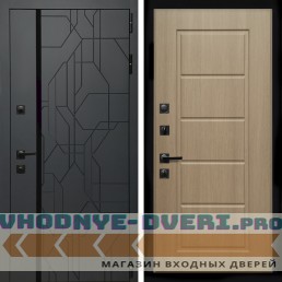 Входная дверь Inteko Верона Графит + ФЛ-39 эко дуб