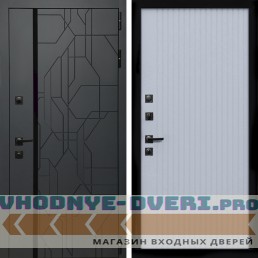 Входная дверь Inteko Верона Графит + Вертикаль Силк маус
