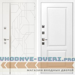 Входная дверь Inteko Верона + ФЛ-117 белый матовый