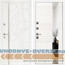 Входная дверь Inteko Верона + Сити белый матовый