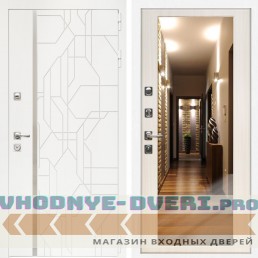 Входная дверь Inteko Верона + Зеркало эко дуб