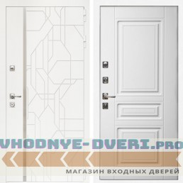 Входная дверь Inteko Верона + Классика белый матовый