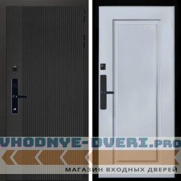 Входная дверь Inteko Вертикаль Блек SMART + ФЛ-119 силк маус