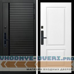 Входная дверь Inteko Агат SMART + ФЛ-117 белый матовый