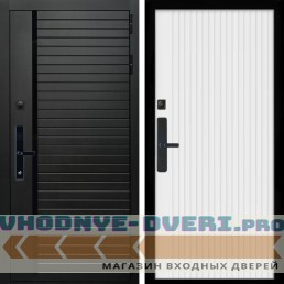 Входная дверь Inteko Агат SMART + Вертикаль белый матовый