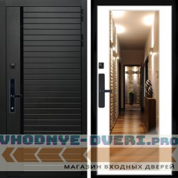 Входная дверь Inteko Агат SMART + Зеркало белый софт