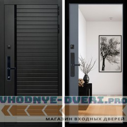Входная дверь Inteko Агат SMART + Зеркало панорама Графит