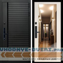 Входная дверь Inteko Агат SMART + Зеркало сандал белый