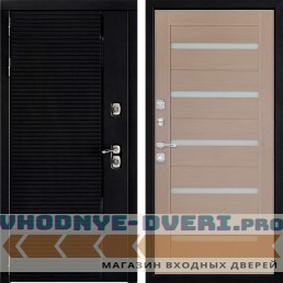 Дверь Дверной континент ДК-1 Черный кварц ЦСБ 47 Капучино