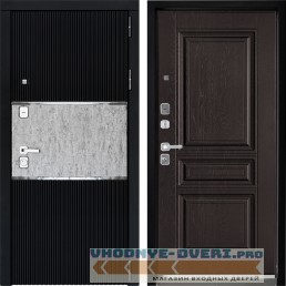 Входная дверь Дверной континент ДК-13 Софт черный ФЛ-243 Фактурный шоколад