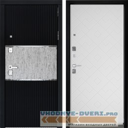 Входная дверь Дверной континент ДК-13 Софт черный Тифани софт